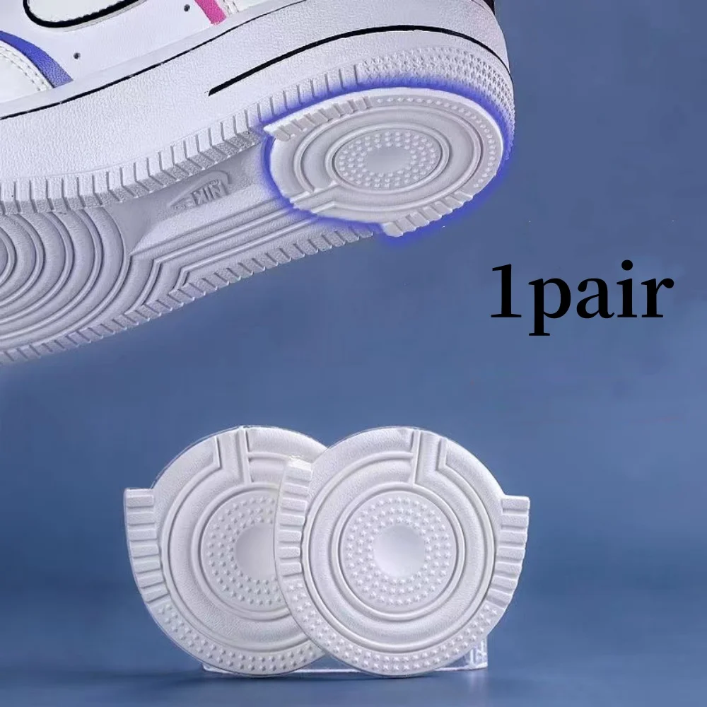 1 Pair Repair Shoe Sole Sticker Self-adhesive Wear-resistant Rubber Sole Heel Pads Tailorable Anti-Slip Sticker For Sneakers New