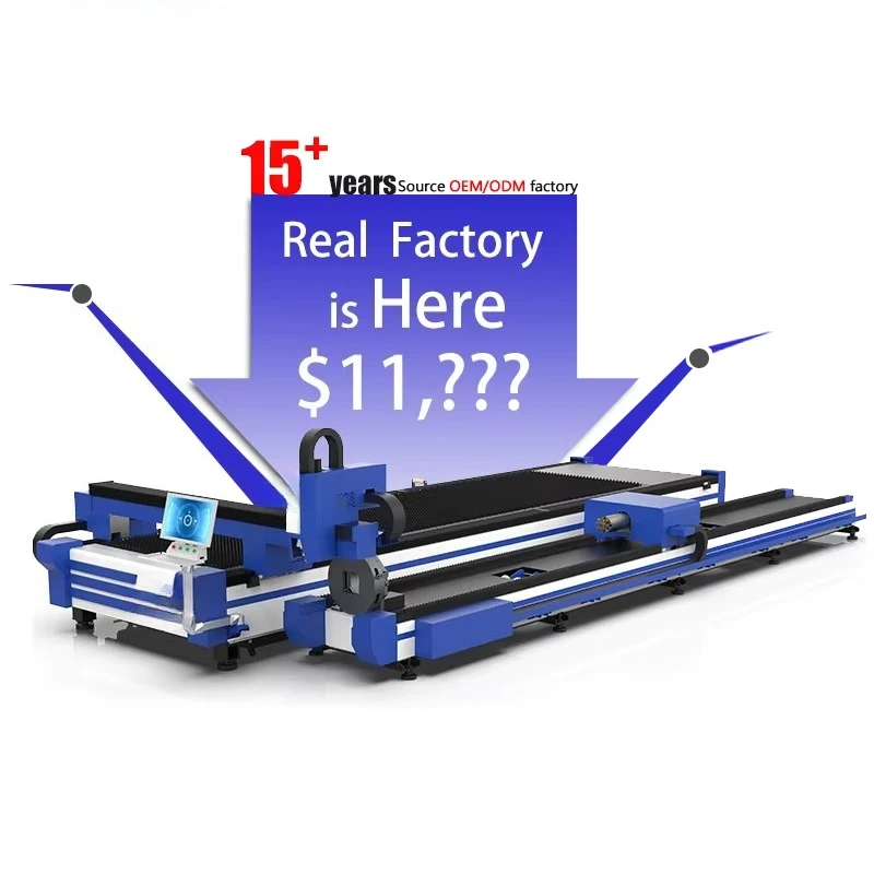 Metal Cutting Machine Rotary Dual Tube and Plate 3000W Competitive Price 80m/min 0-30mm Thickness