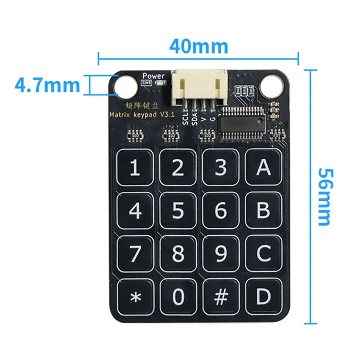 Matrix Button Keypad Switch Keyboard Array Module 16 Keys Capacitive Touch Capacitive Sensing for ,