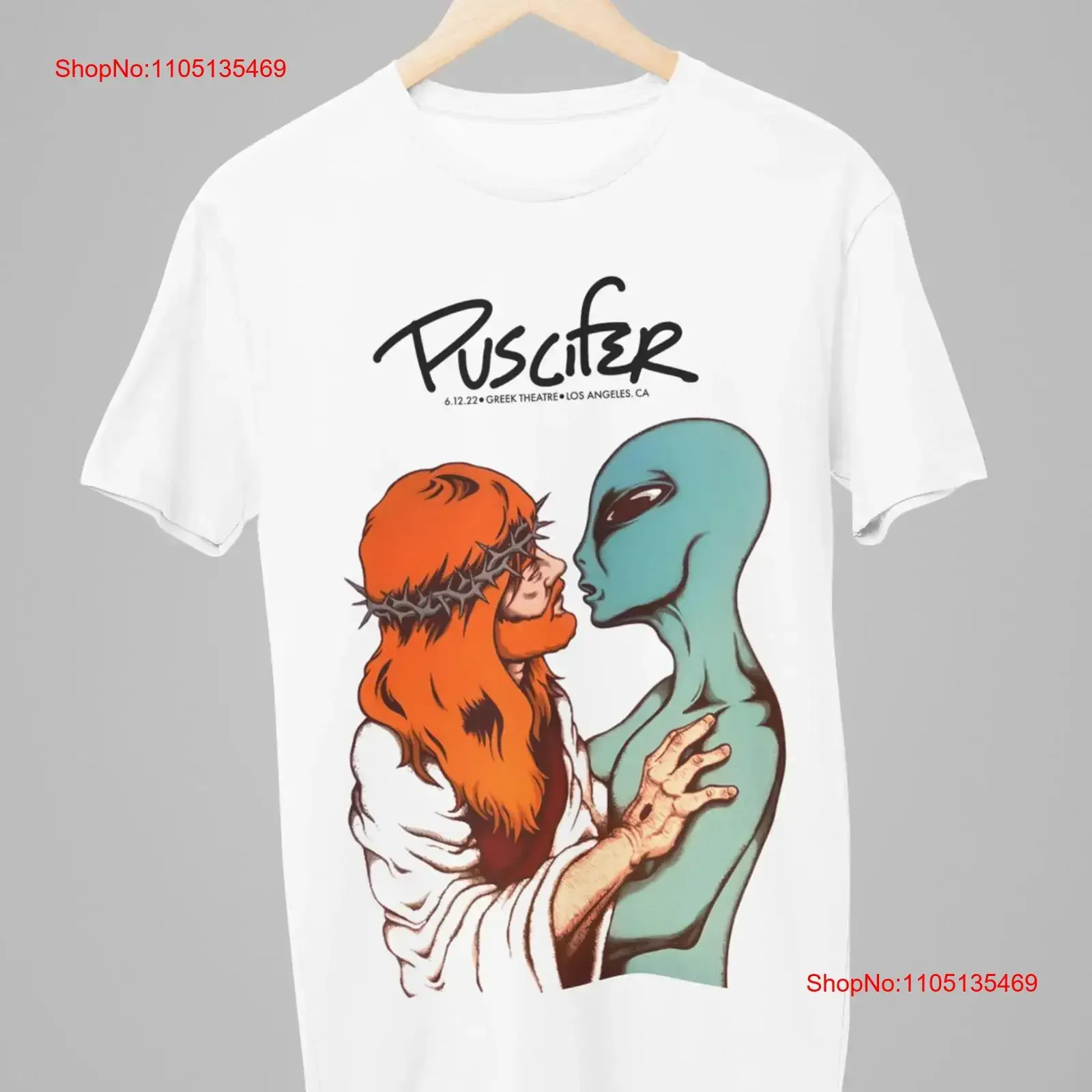 Puscifer Los Angeles Gig Poster T Shirt vintage Washed Slightly fashion Versatile Soft graphic Unisex streetwear