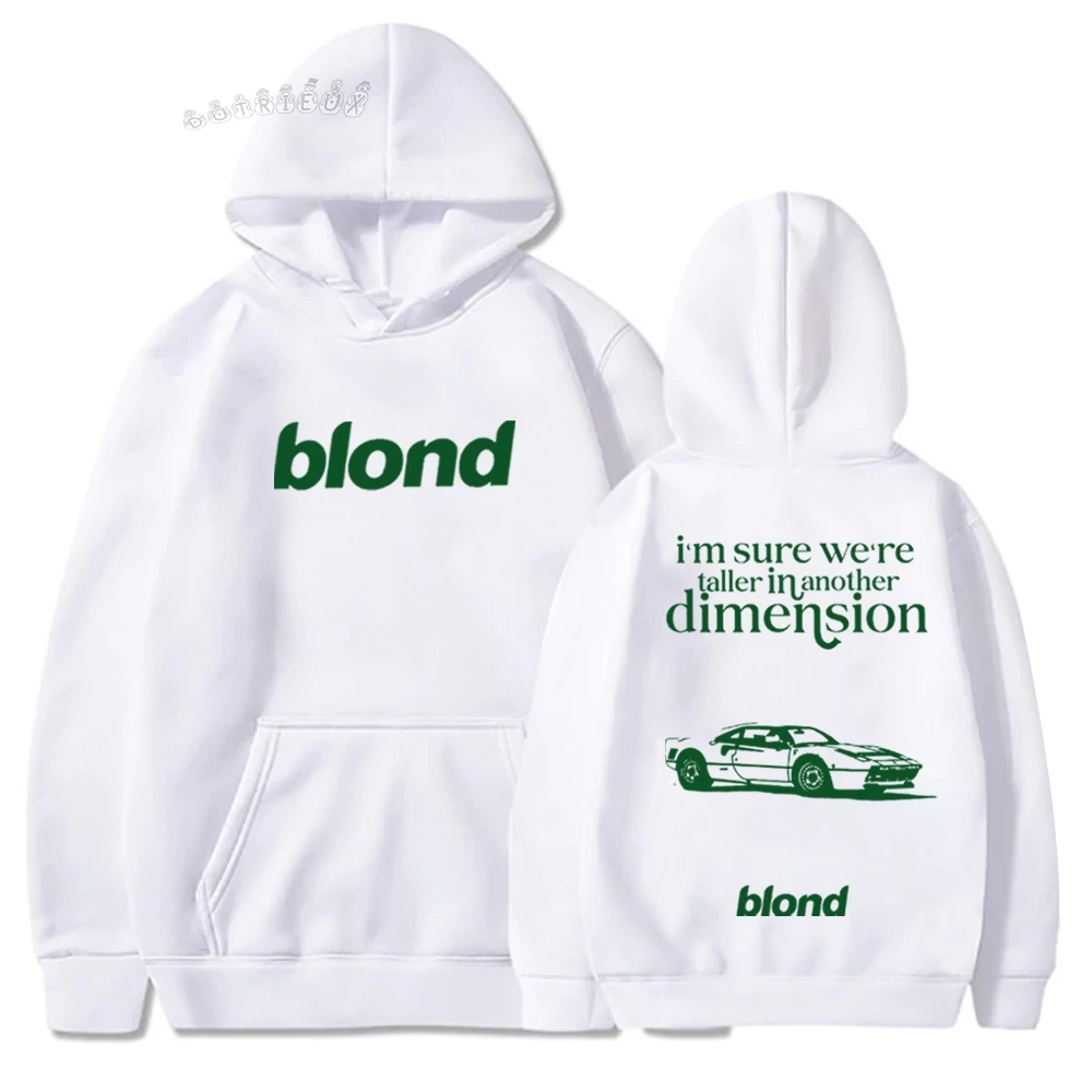 2024 Sweatshirts Frank Ocean Blond Album Hoodie Frank Ocean White Ferrari Music Women Men Harajuku Long Sleeve