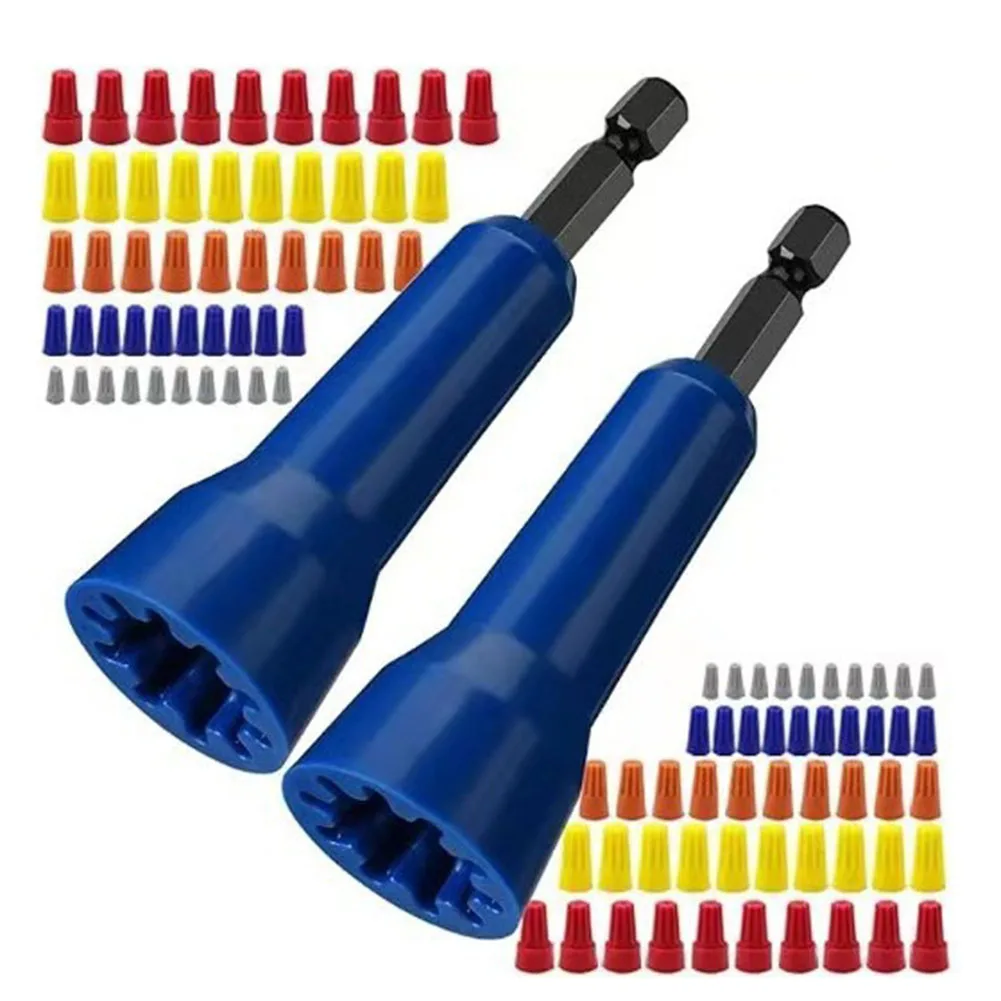 

100pcs Wire Cap With 2pcs Wire Twister Hex For Wire Cover Wire Connector Tools Electric Cordless Drill Drivers Replacement Parts
