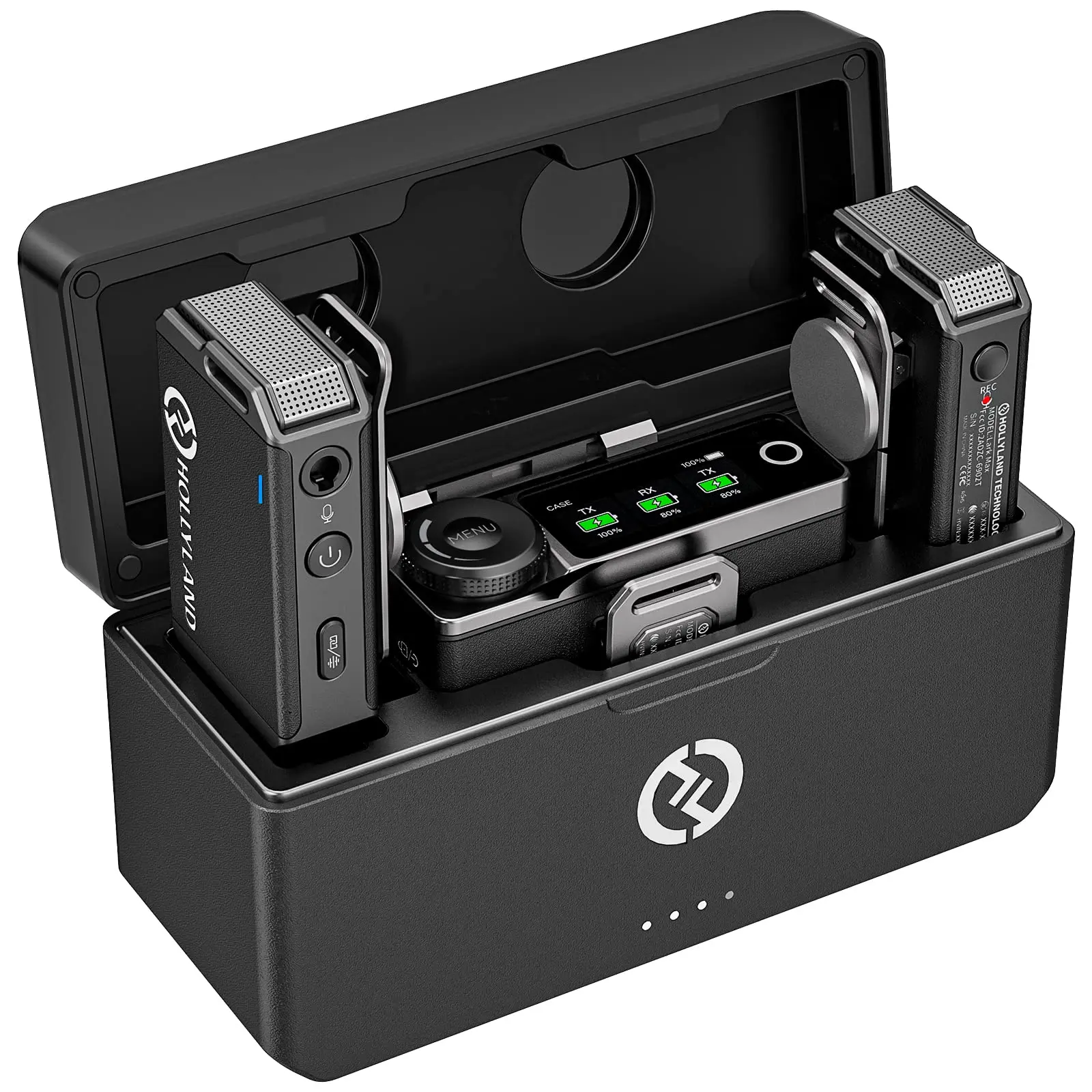 

Беспроводная микрофонная система LARK MAX Duo, черный, дальность действия 250 м, 2,4 ГГц, беспроводной петличный микрофон
