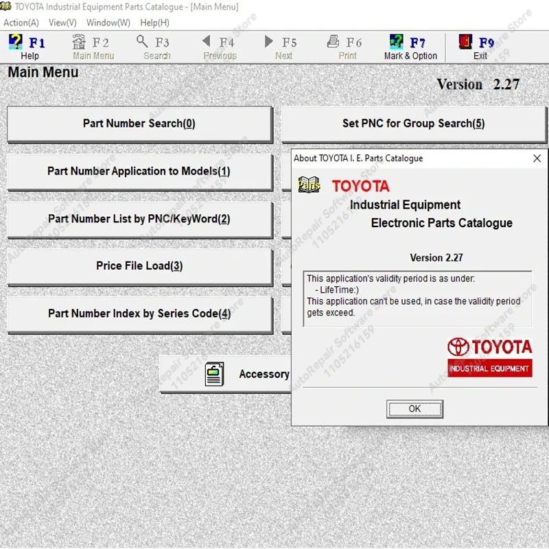 المعدات الصناعية v2.27 [2019) لرافعة شوكية تويوتا EPC #2