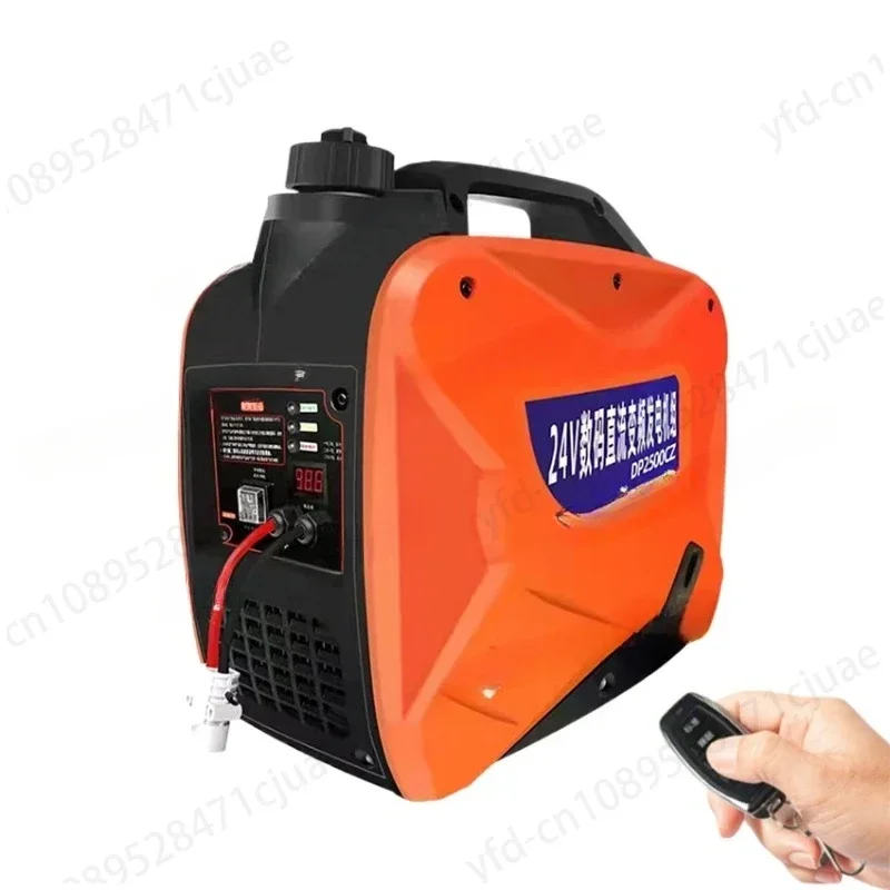 2.5/3KW Parking Air Conditioner Automatic Gasoline Generator 24V Remote Start DC Cargo Vehicle Silent Small Generator Household