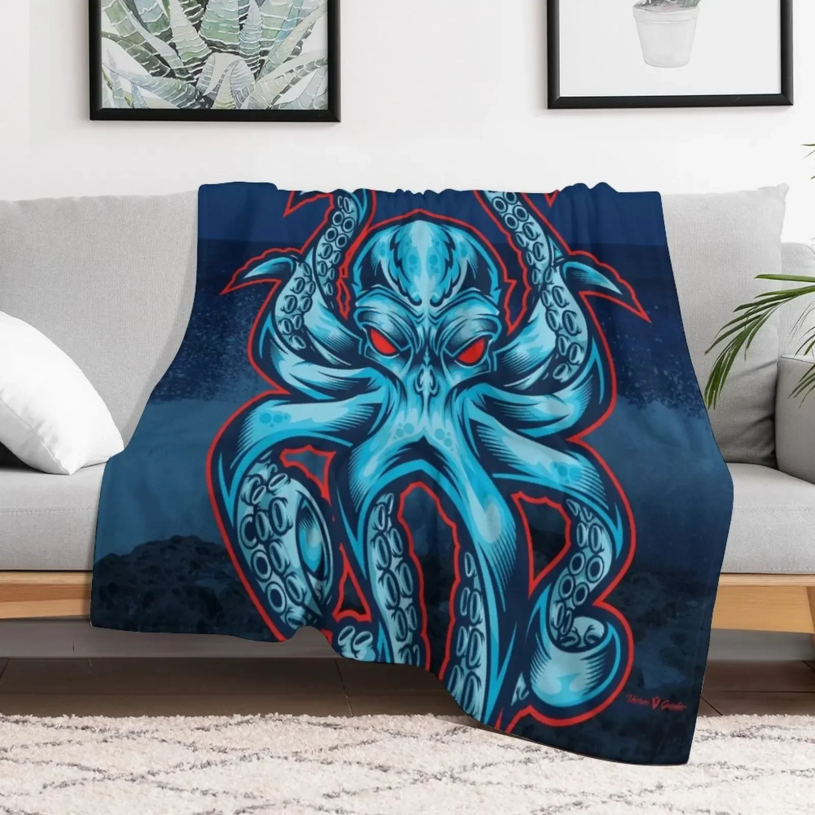 The Kraken Throw Blanket Flannel Fabric Soft Beds Blankets For Baby Bed covers Blankets