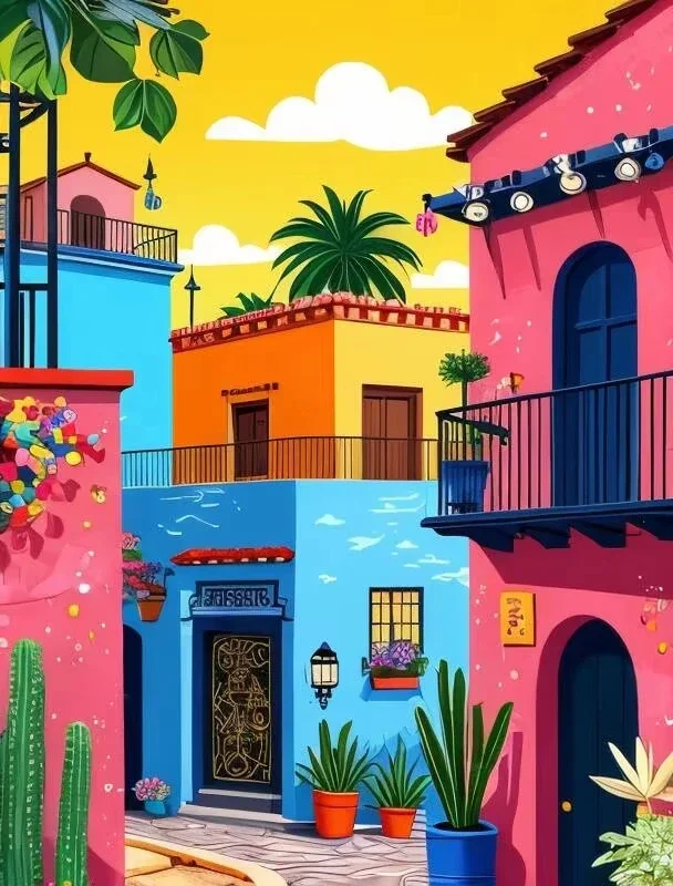 

Street Landscape 500/1000/1200/2000 PCS Jigsaw Puzzles Family Activity Relaxing Games for Living Room Home Decor Gift