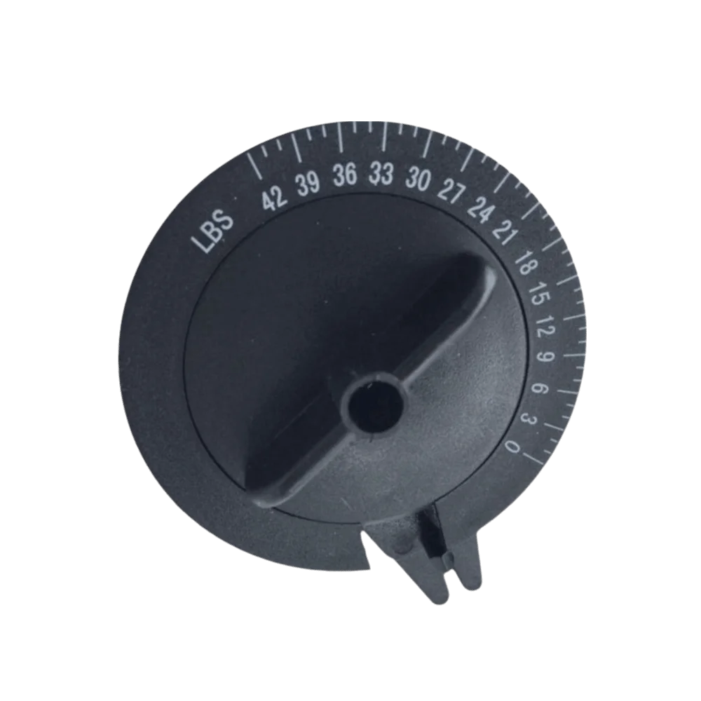 ABS Badminton Tension Tester Black LBS Scale String Tension Gauge Compact Round Dial Racket String Meter String Maintenance