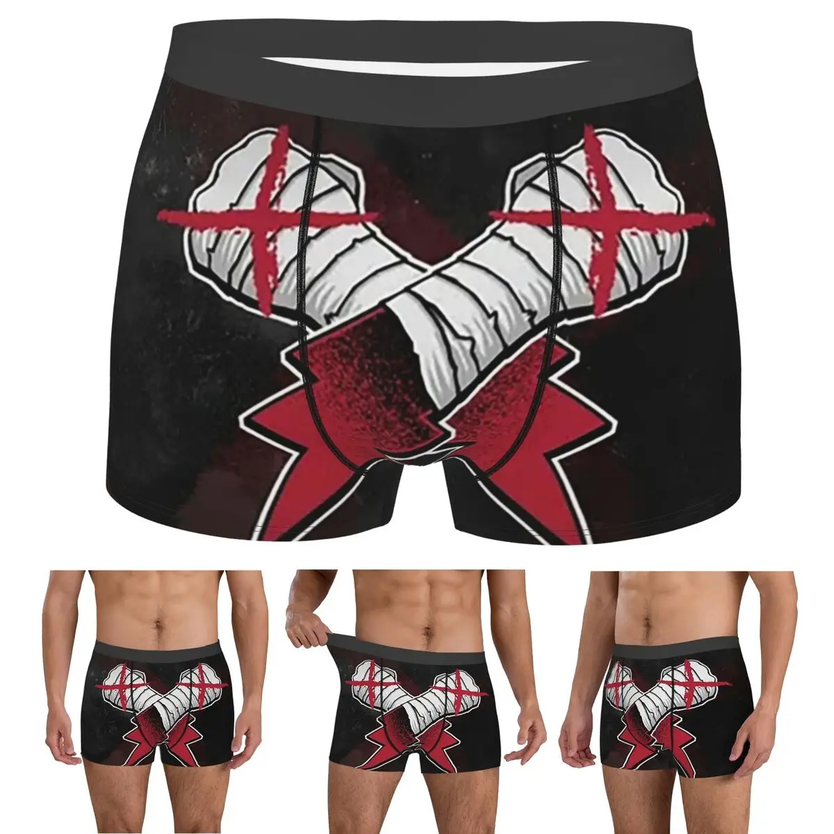 

Boxer Underpants Shorts Cm Punk Logo Panties Men Comfortable Underwear for Homme Man Boyfriend Gifts