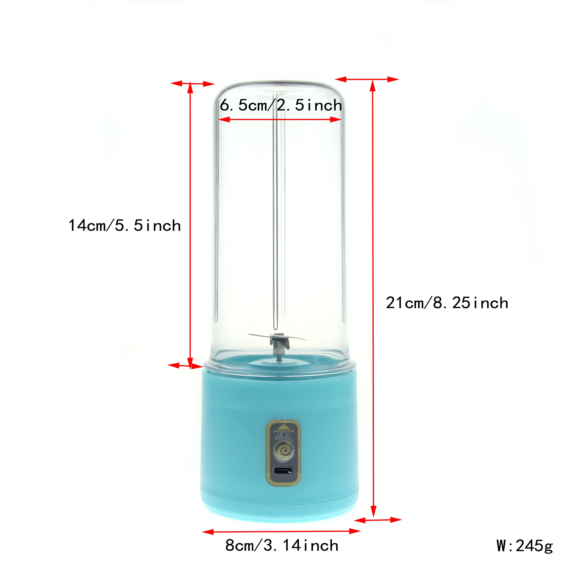 Mini licuadora eléctrica portátil, mezcladores de frutas, extractores, máquina multifunción para hacer zumos, batidos