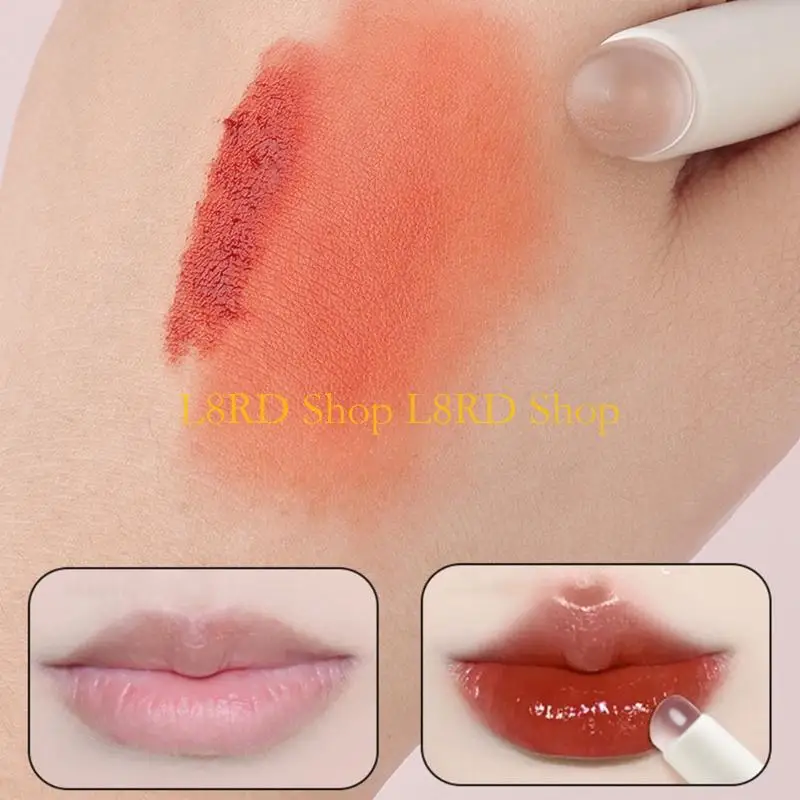 L8rd pincel maquiagem labial multiuso silicone com capa aplicador reutilizável para batom brilho bálsamo e corretivo
