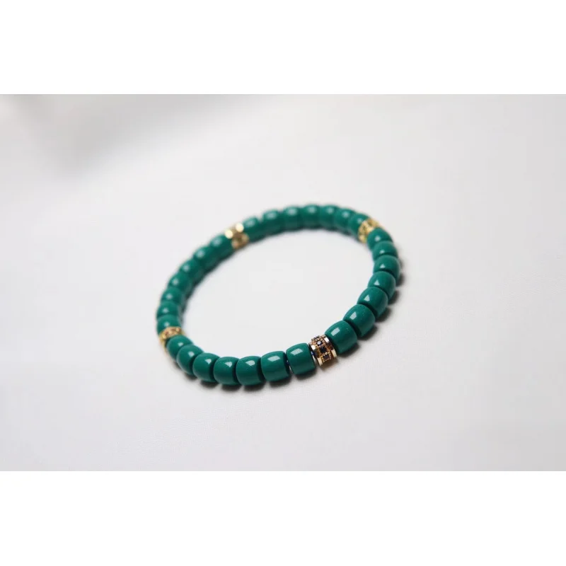 سوار فيروزي مقاس 6.5X5.5 الوزن 14.6 جرام مادة زاوية يا قطع مستقيمة