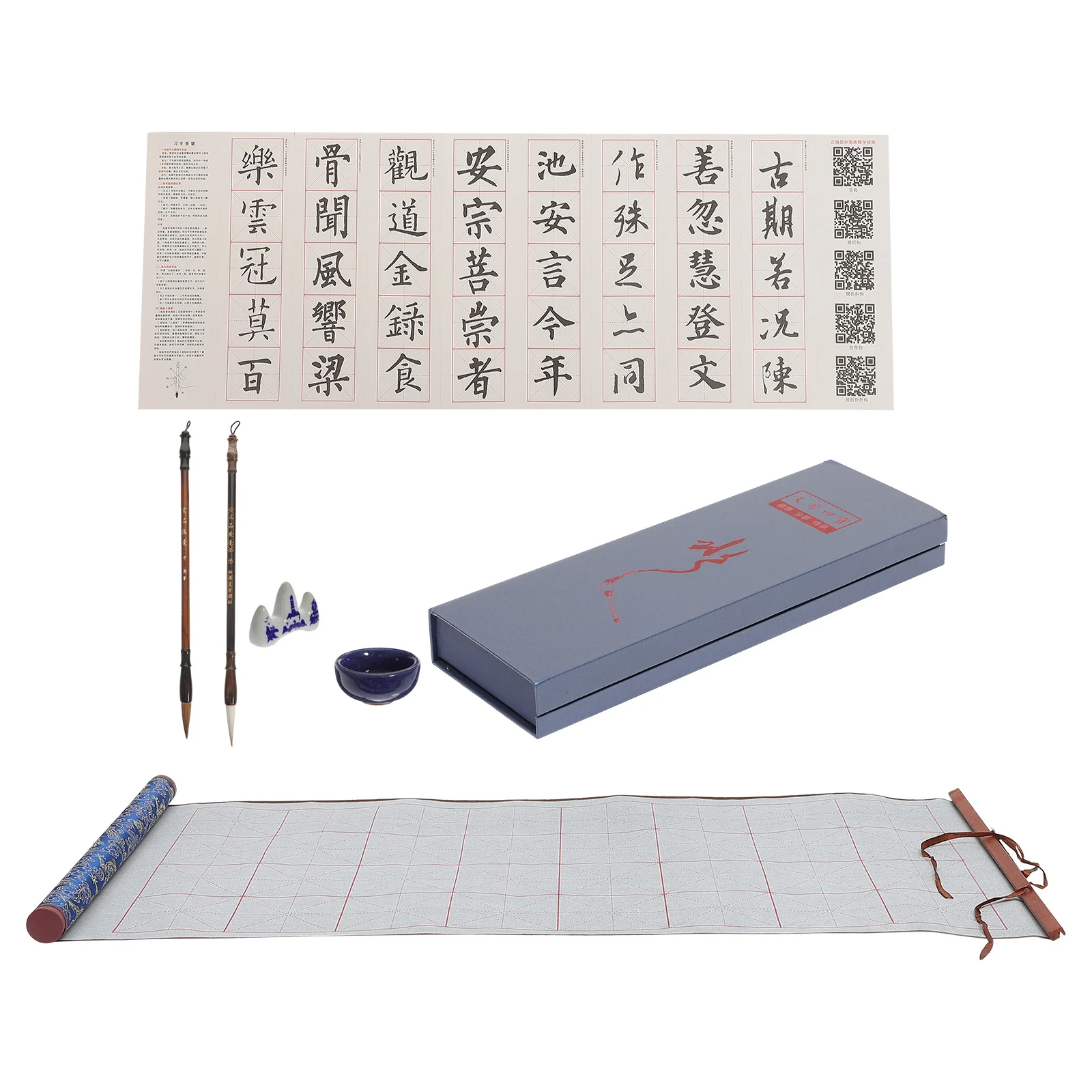 

Water Writing Cloth Set Reusable Calligraphy Kit For Beginners Portable Folding Design Study Accessory Kids Chinese