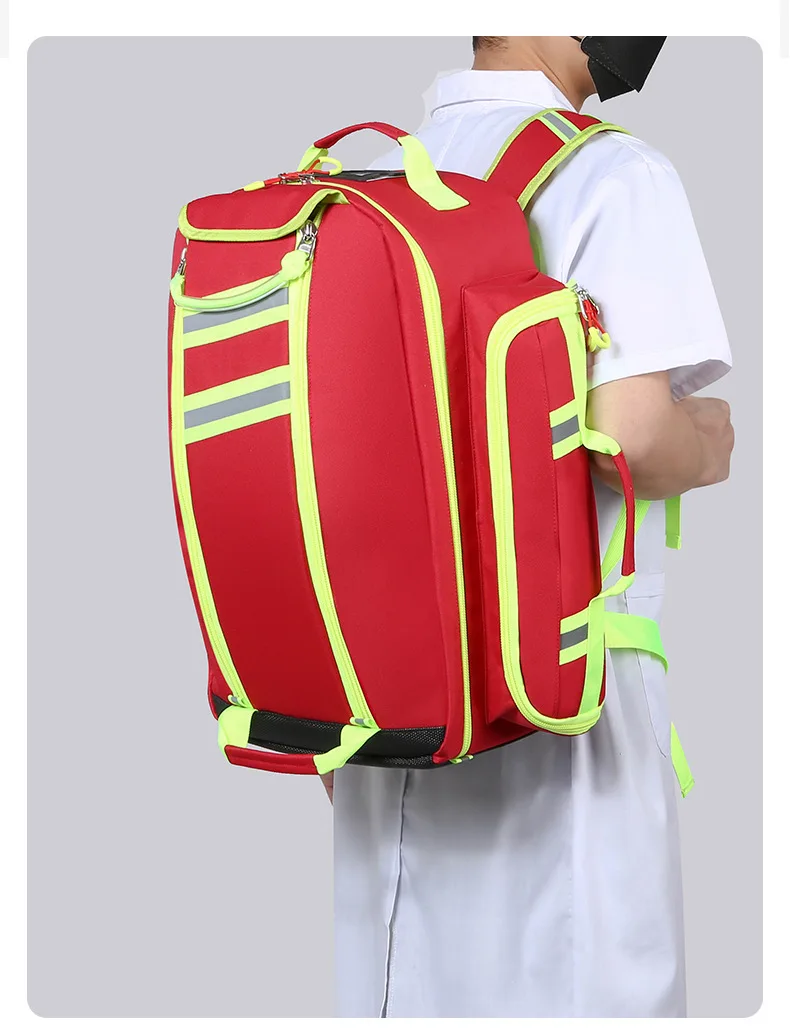 2026 New Upgrade Waterproof Large Capacity Relief Equipment Bag Emergency Backpack That Can Hold 2L Oxygen Cylinders Backpack