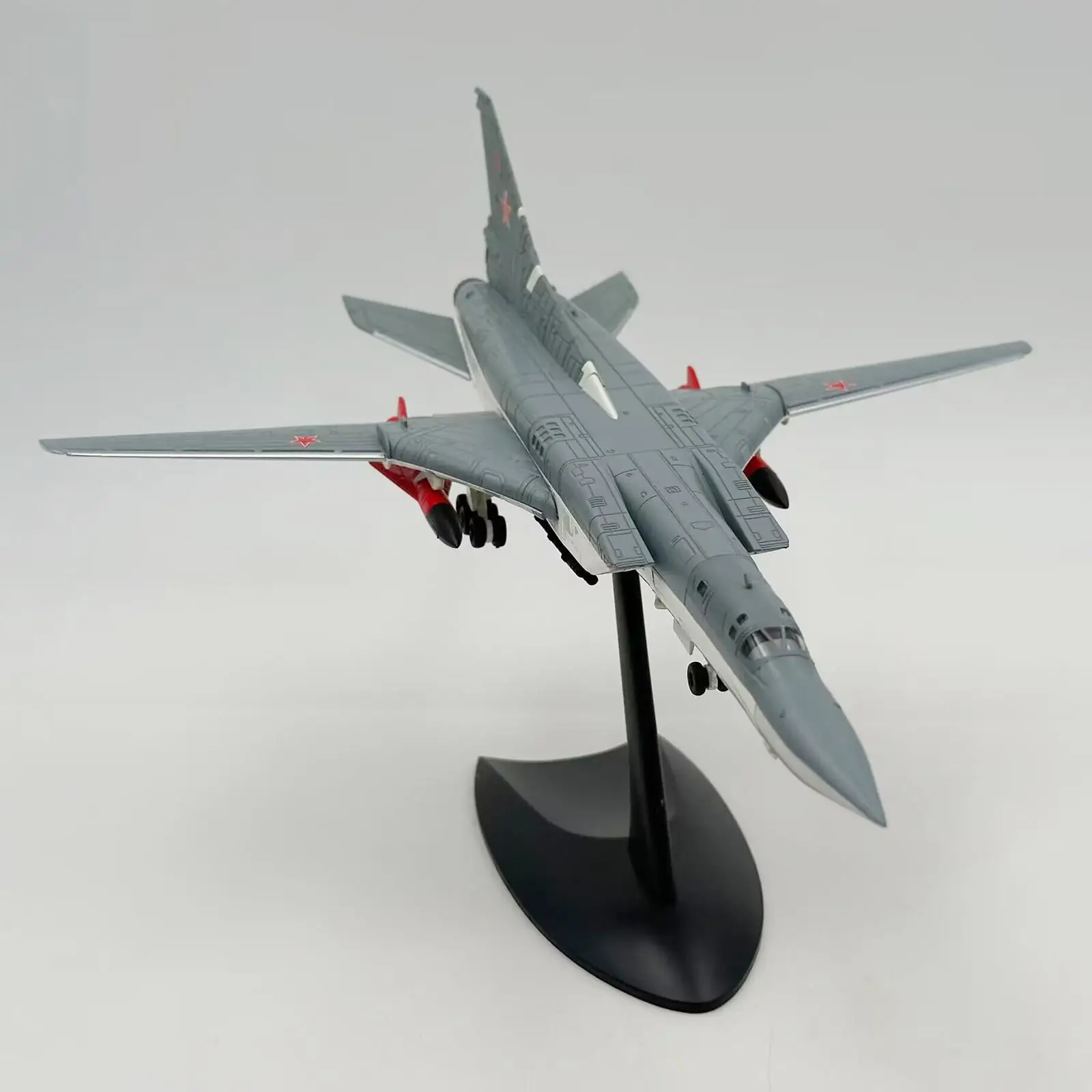 Simulation 1/144 Fighter Diecast Model Collection Kids Adults Toy Retro Plane with Base for Living Room Bedroom Shelf