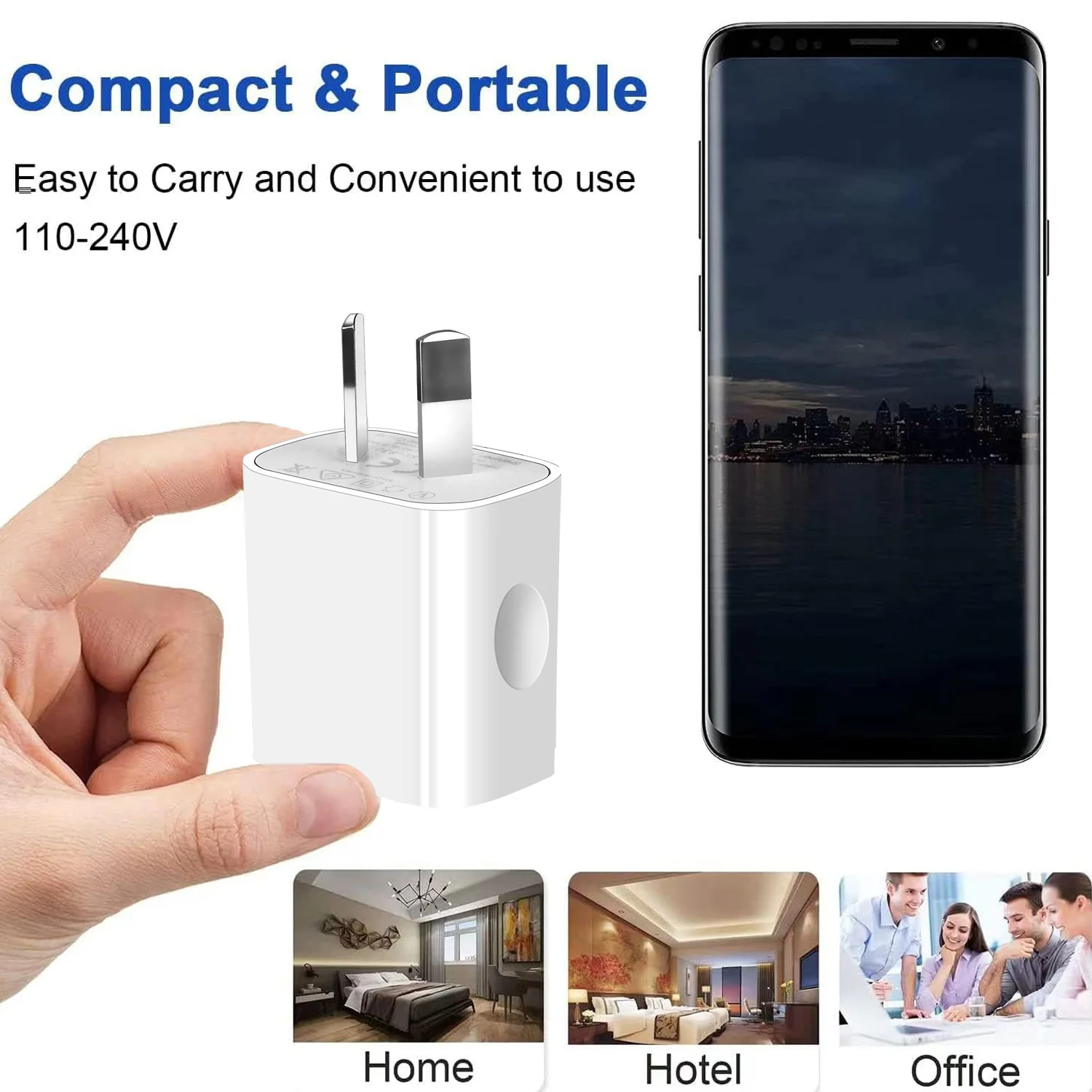 3pcs/5pcs/10pcs 15w Quick charge 5V 2A Australia New Zealand AU Plug USB Wall Travel Charger Power 240v for iPhone Xiaomi 9v - náhled 4