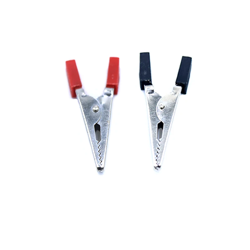 1/10pcs 49mm Insulated Plastic Handle Crocodile Clips, Heavy Duty Alligator Test Clamps for Charging Cables, Electrical Testi
