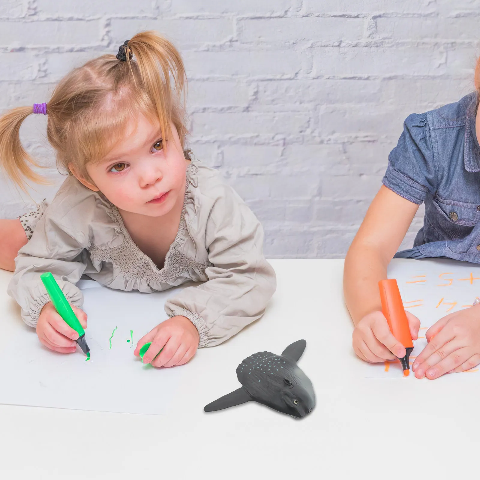 

Имитация морского животного Sunfish: реалистичная рыбка для декора игровой комнаты, образовательный реквизит для детей о морских обитателях