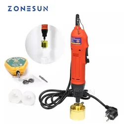 ZONESUN Tappatrice manuale Tappatrice per bottiglie di olio di fumo in plastica a vite (10-30MM)