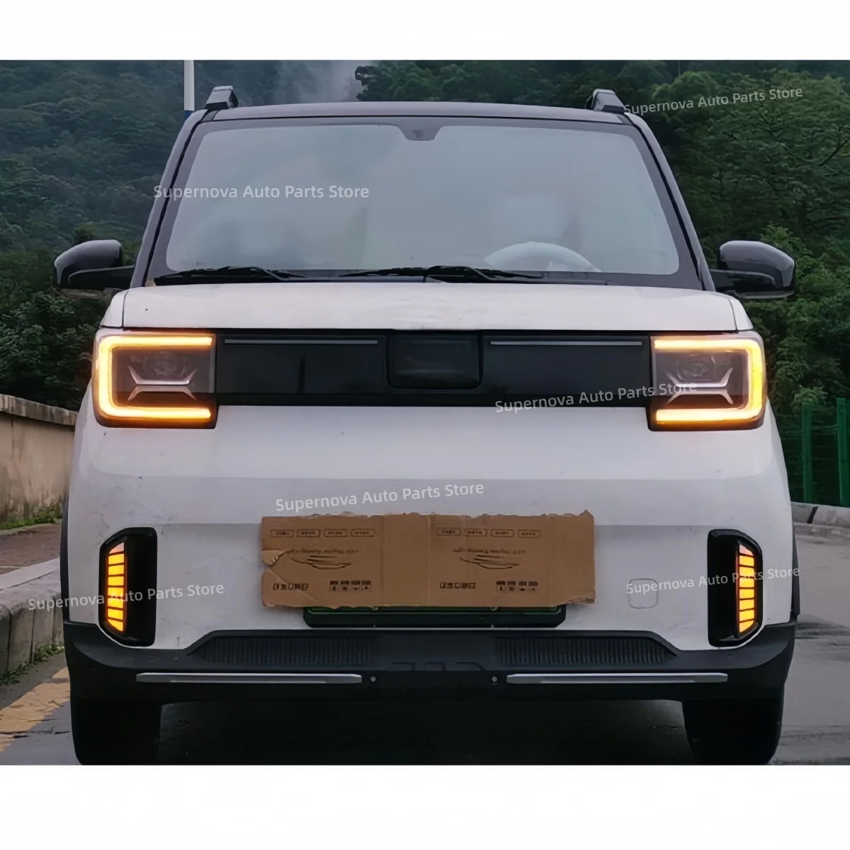 For Wuling MINI GAMEBOY LED Daytime running light Flowing Light Turn signal Fog lamp Decorative light Modification Three colors