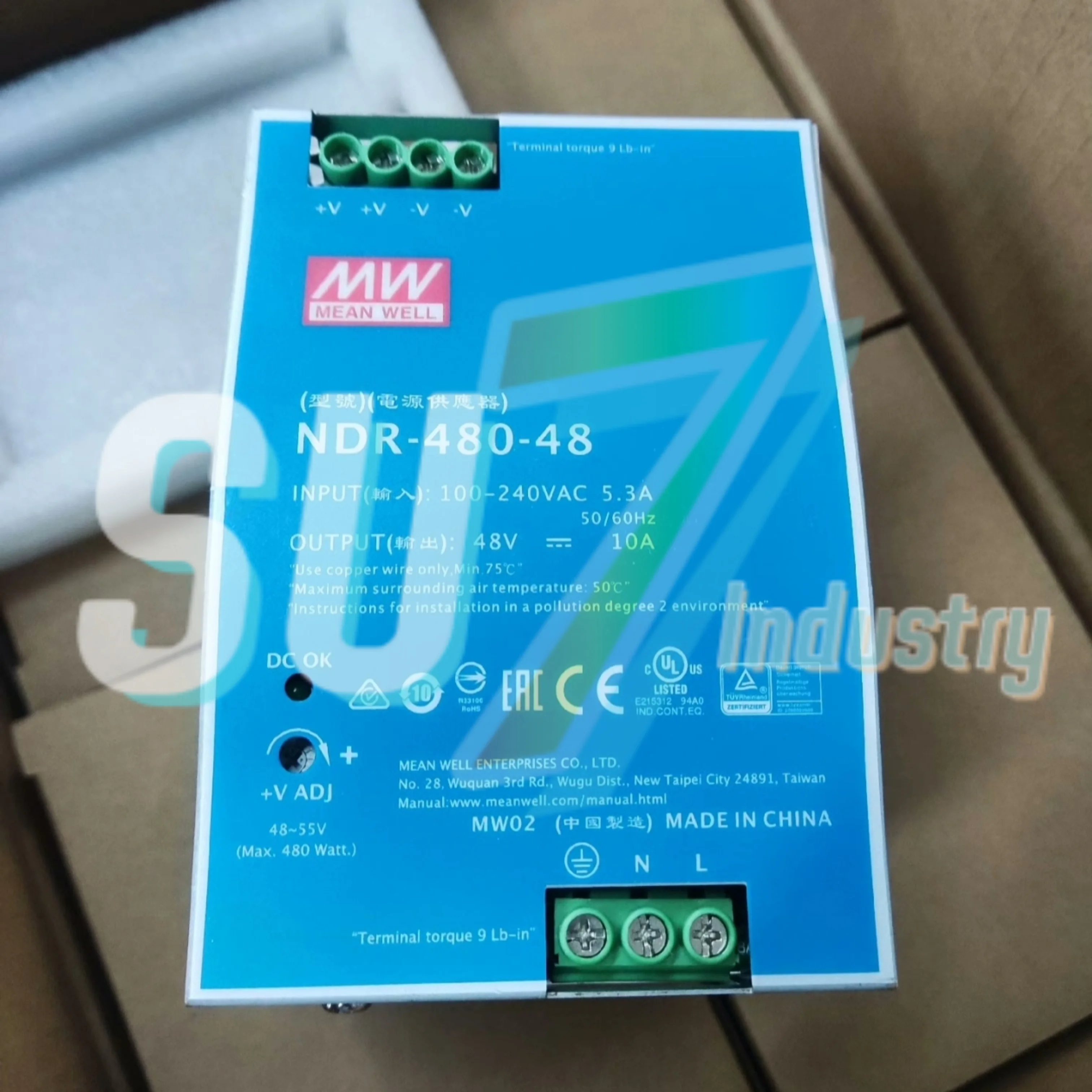 Mean Well NDR-480-24 NDR-480-48 스위치 전원 공급 장치 박스 내 새 제품
