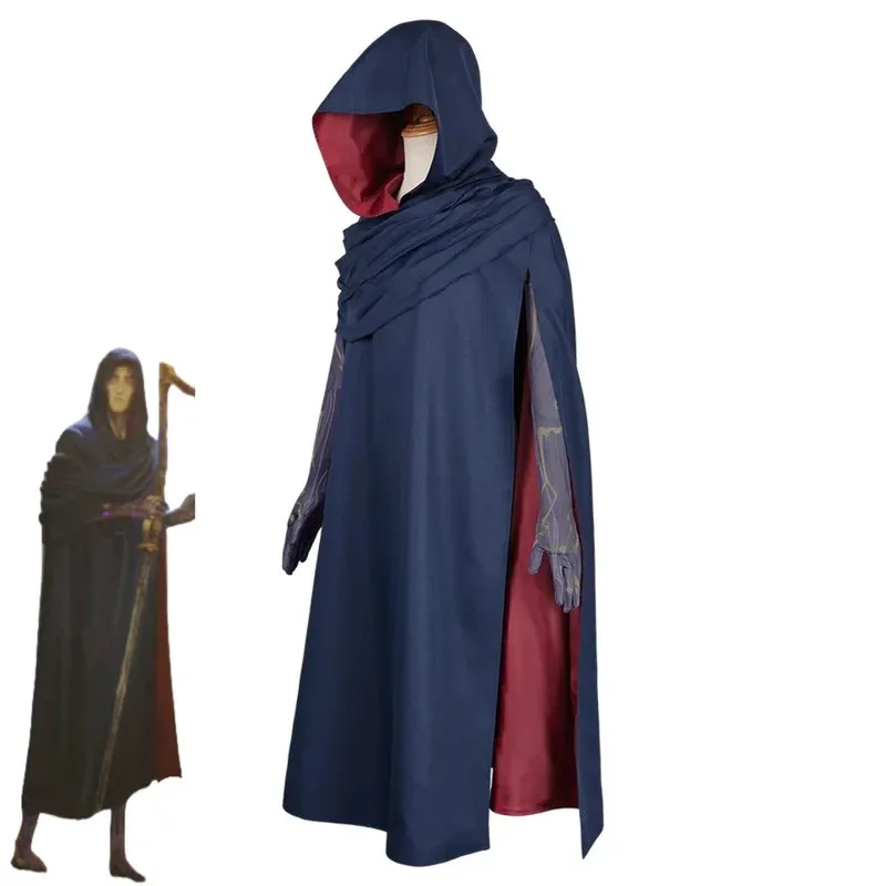 

CyGame LOL Arcane Season 2 Viktor Machine Herald Cosplay Costume Hooded Cloak Robe Glove Wig Adult Man Halloween Christmas Suit