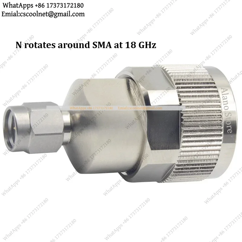 N to SMA Adapter 18GHz — High Frequency RF Coaxial Connector N Male/Female to SMA Male/Female Stainless Steel 1Pcs