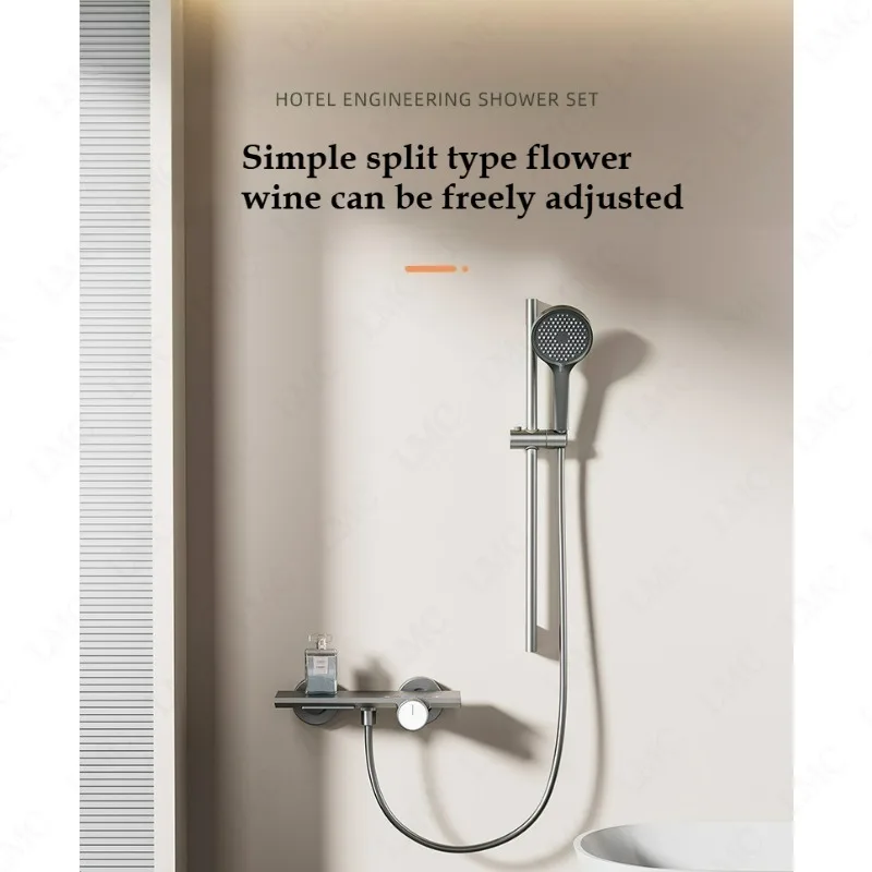 

Bathroom Pressurize Shower System Set Hotel Engineering Small Apartment Special No-top Spray Pressurized Shower Simple Split