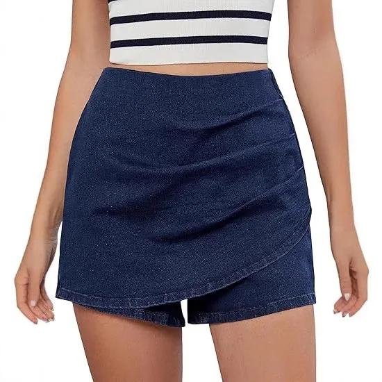 Patchwork High Waist Set with Commuter Chic Elegant Women Sets Daily Spring Medium Stretch Capri Pants Pleated Midi Culottes - view 3