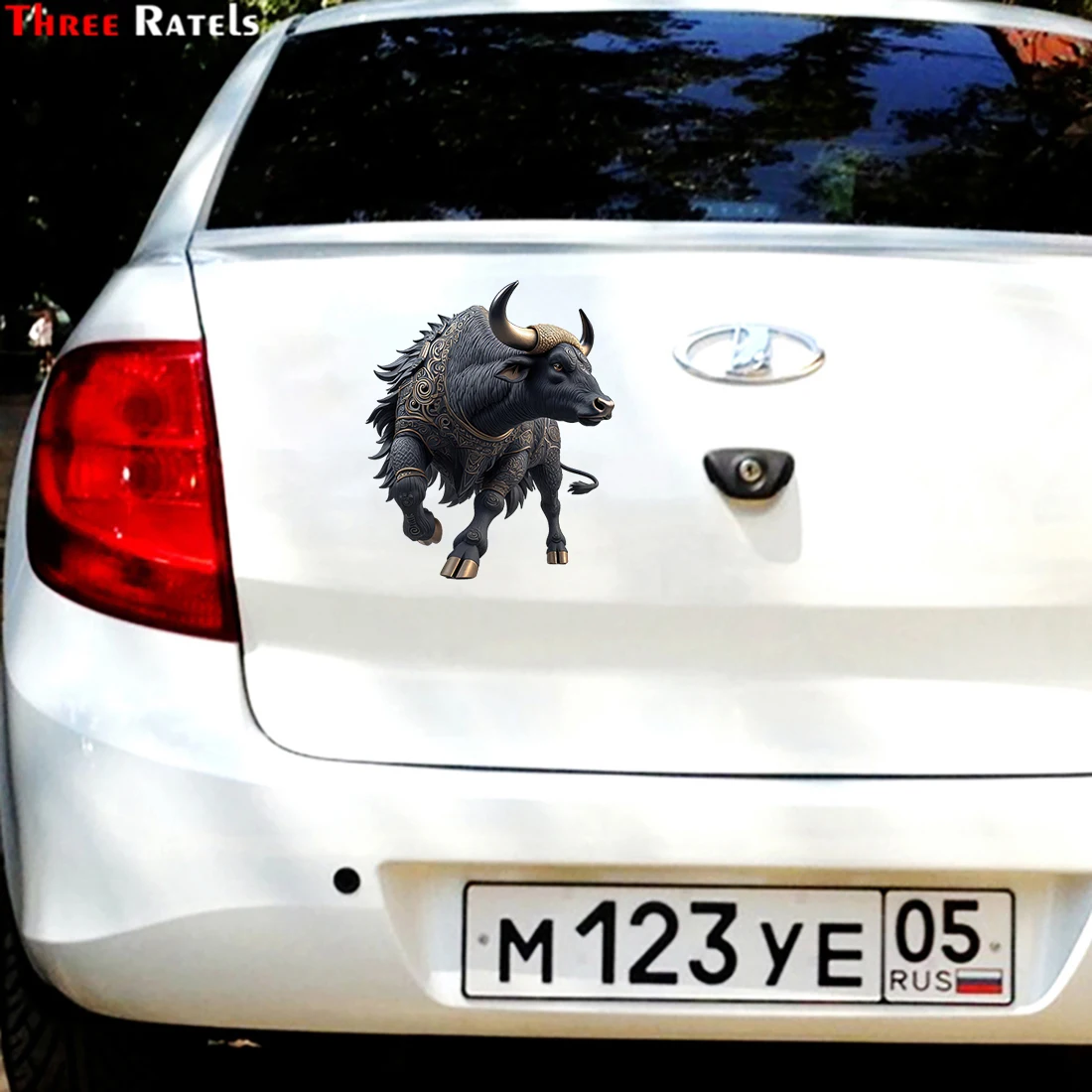 Three Ratels CF78 Strong Bull Animal Art Wall Stickers for Home Decoration Personalized Car decals