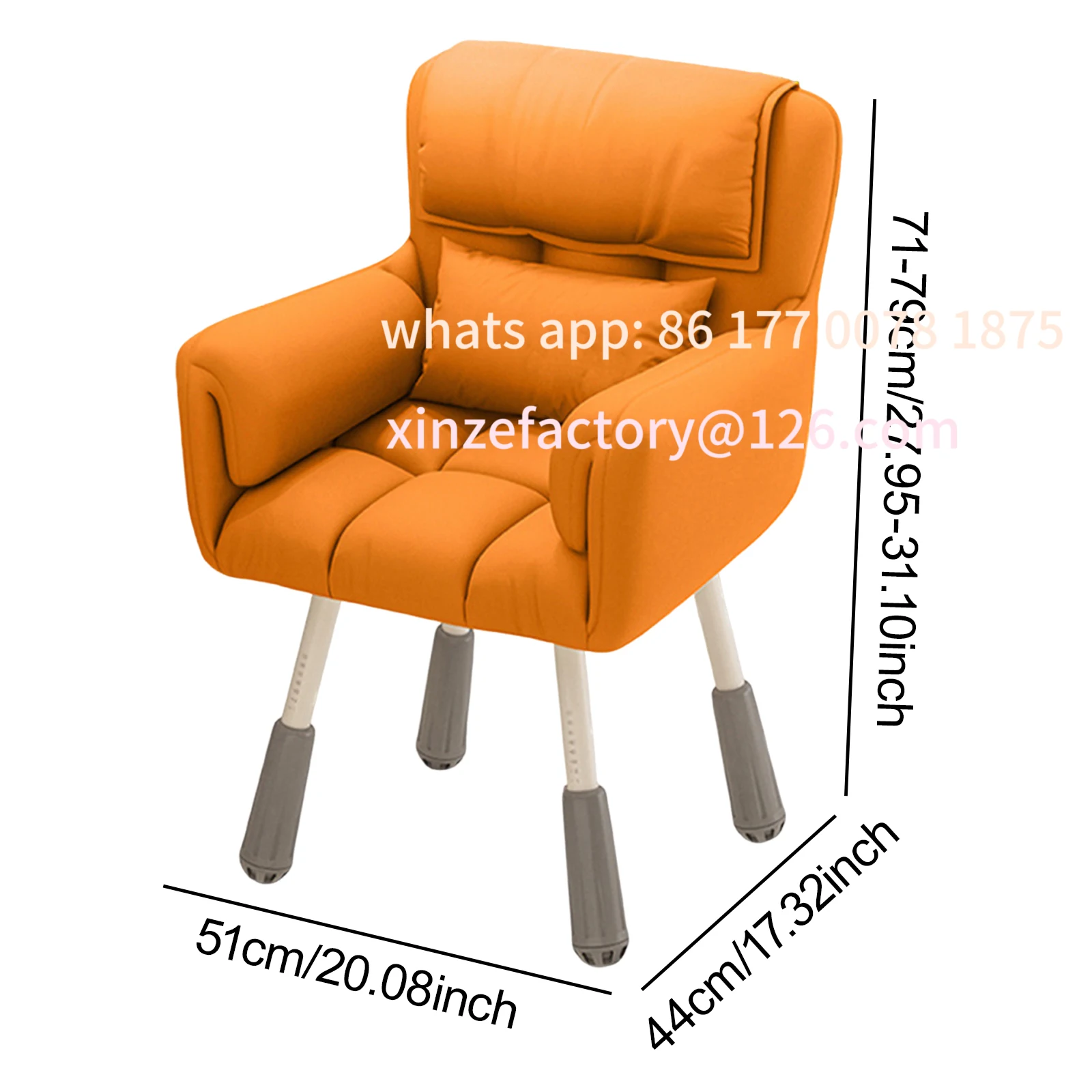 Customizable Comfortable Computer Chair Swivel Chair With Small Backrest For College Students Dormitory Study Bedroom Household