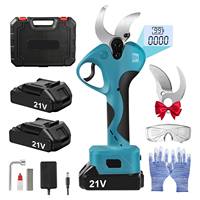 800W Cordless Electric Pruning Shears 40mm Electric Pruner Garden Scissors Tool Secateur 21V Rechargeable Battery Pruning Shears