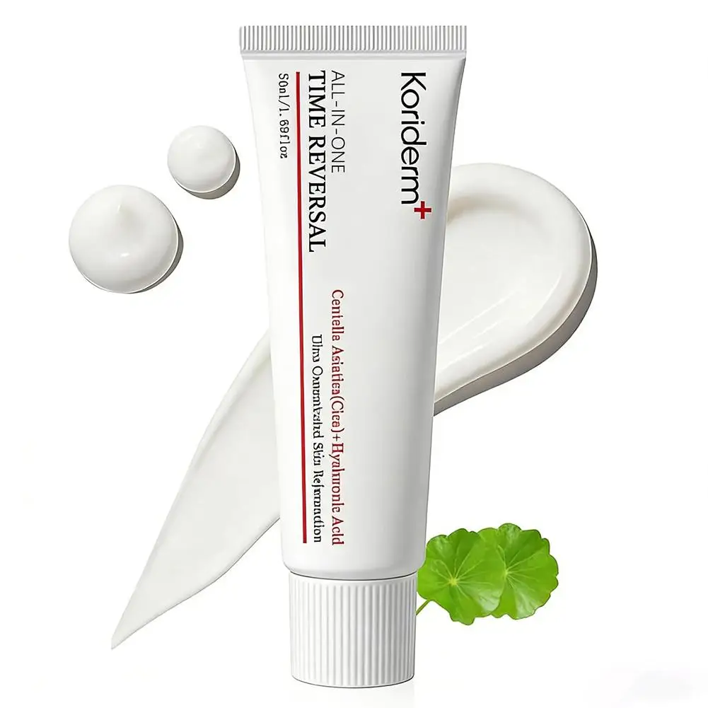 Koriderm+ Time Reversal All-in-One Cream Centella Asiatica Hyaluronic Acid Moisturizing Soothing Facial Anti-age Cream Skin Care