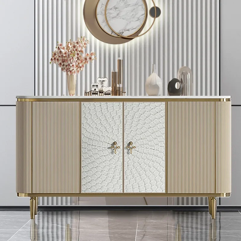 Locker household small apartment against the wall shoe cabinet rock slab side cabinet