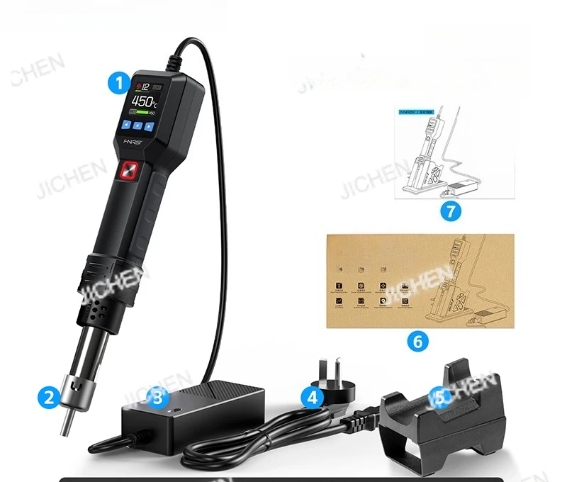 55 High-Temperature Hot Air Gun With Bracket Welding Hot Air Gun, Used For Welding Maintenance Tools