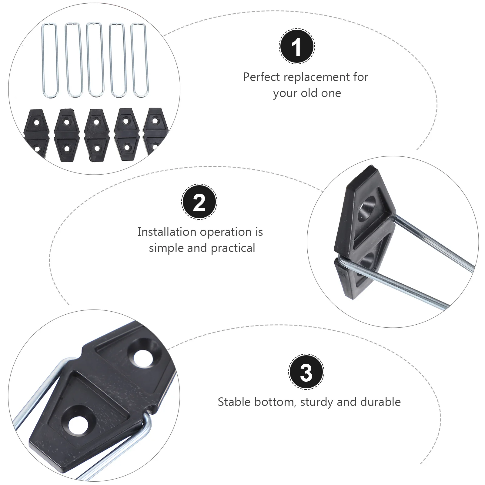 

5 pcs Photo Frame Brackets Desktop Display Stands For Photos Artwork Replacement Holder Tabletop Picture Support Plastic Bracket