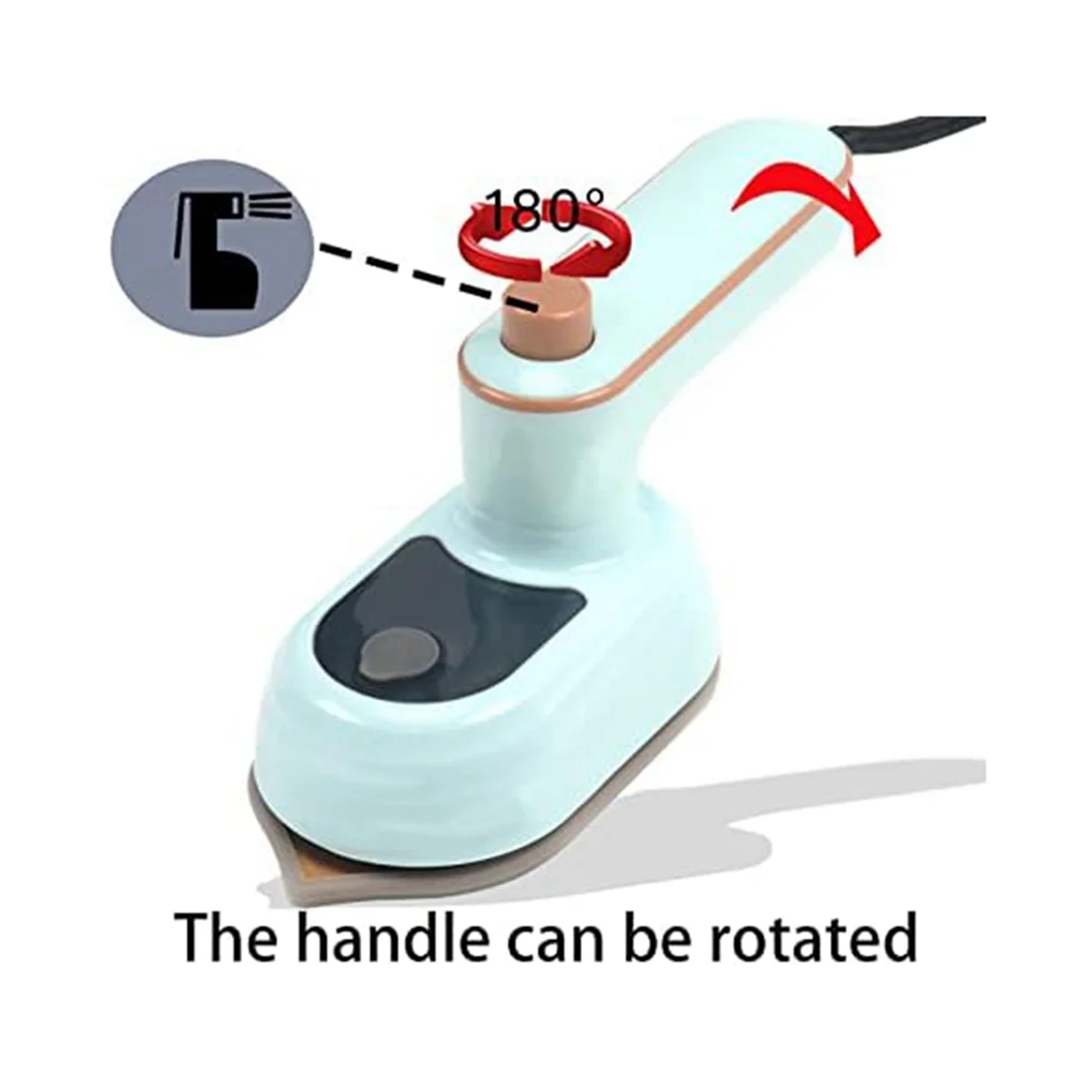 Mini Ferro a Vapor com Plugue EU A, Portátil, Molhado e Seco, Casa, Viagem, Negócios, Roupas