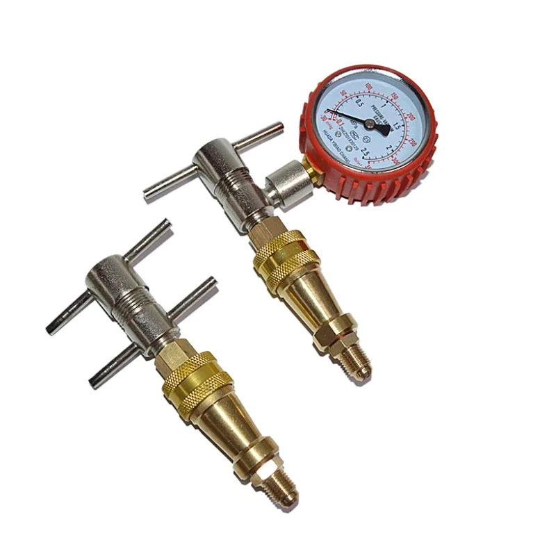 Refrigerator fluorine adding quick connector Rotary refrigerant filling valve Refrigeration maintenance quick connector