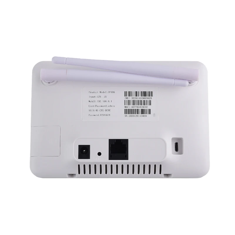 CP106 Universal Unlocked 4G CPE LTE Router Modem RJ45 LAN WAN External Antenna WiFi Wireless Hotspot With Sim Card Slot