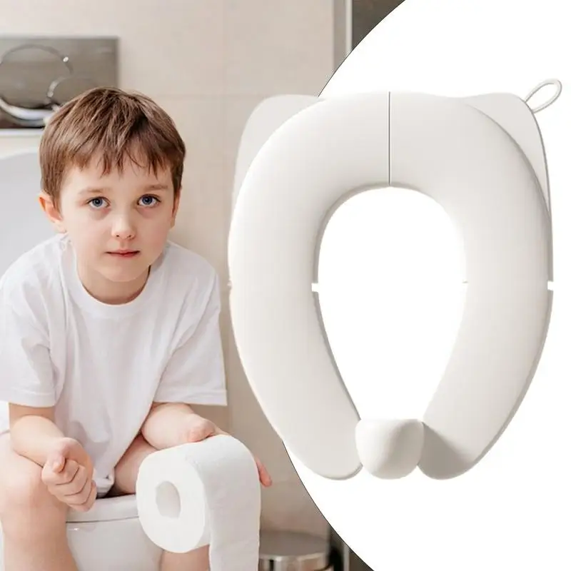 Foldable Potty Seat Portable Potty Seat Non-Slip Baby Travel Toilet Training Cover For Toddler Boys Girls