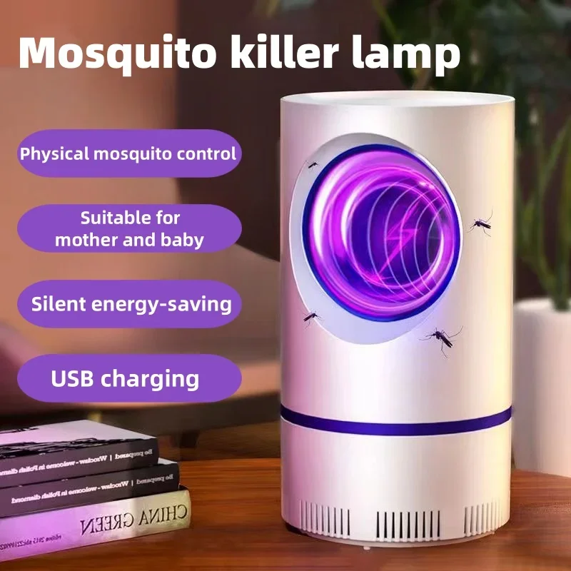 Xiaomi-Mijia Mosquito Assassino Lâmpada, Silent Fly Trap, Anti Inseto, Repelente Interior, USB Recarregável, Casa, Interior