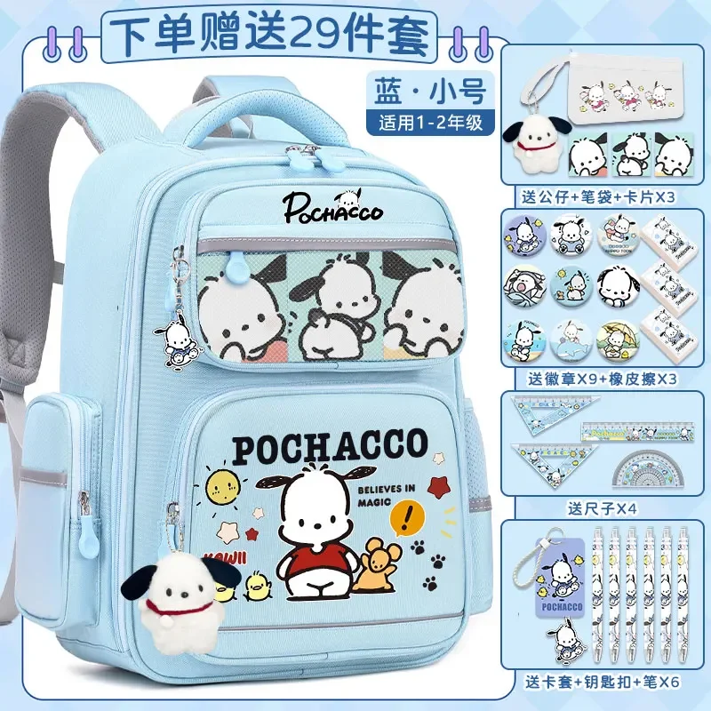 Sanrio mochila escolar para estudiantes, mochila impermeable de gran capacidad, resistente a las manchas, informal y ligera, hombrera