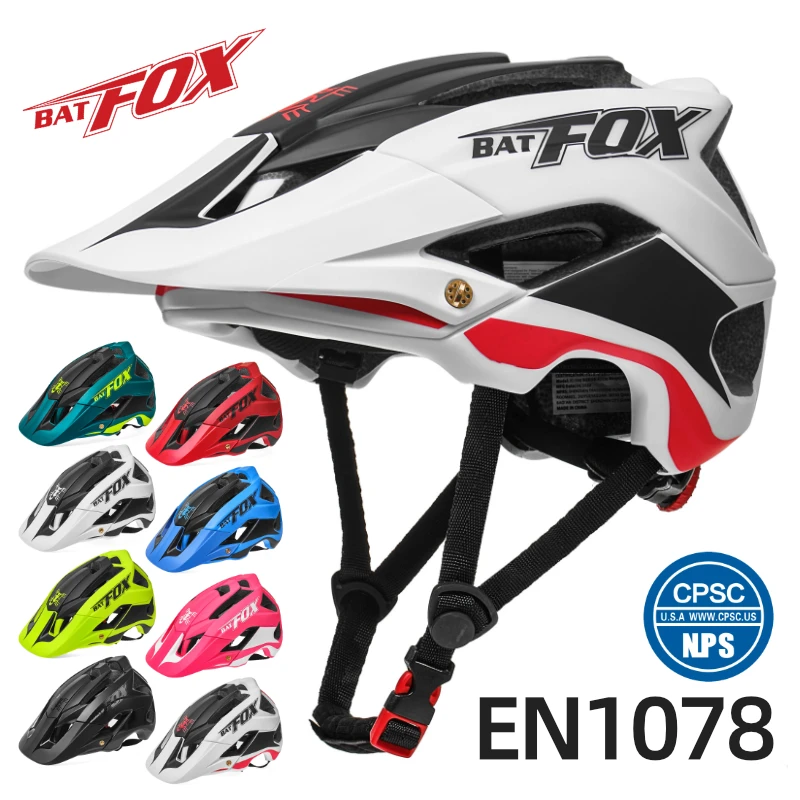 

BATFOX Bike Helmet men's bicycle helmet MTB casco bicicleta Mountain bike casco ciclismo hombre Matte black cycling helmets