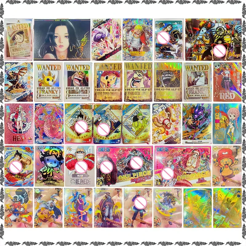 Anime ONE PIECE Rare SS SP SSP MVP RED Collectible Cards Luffy Hancock Uta Sanji Law Jinbe Nami Toys for man Birthday Present