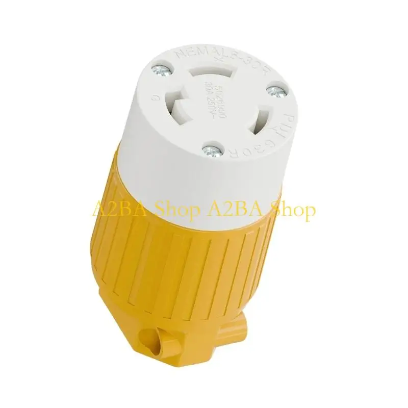 A2BA Industrial 30A 250V Locking Connecors Twist Lock Plugs for 10-16AWG Wire