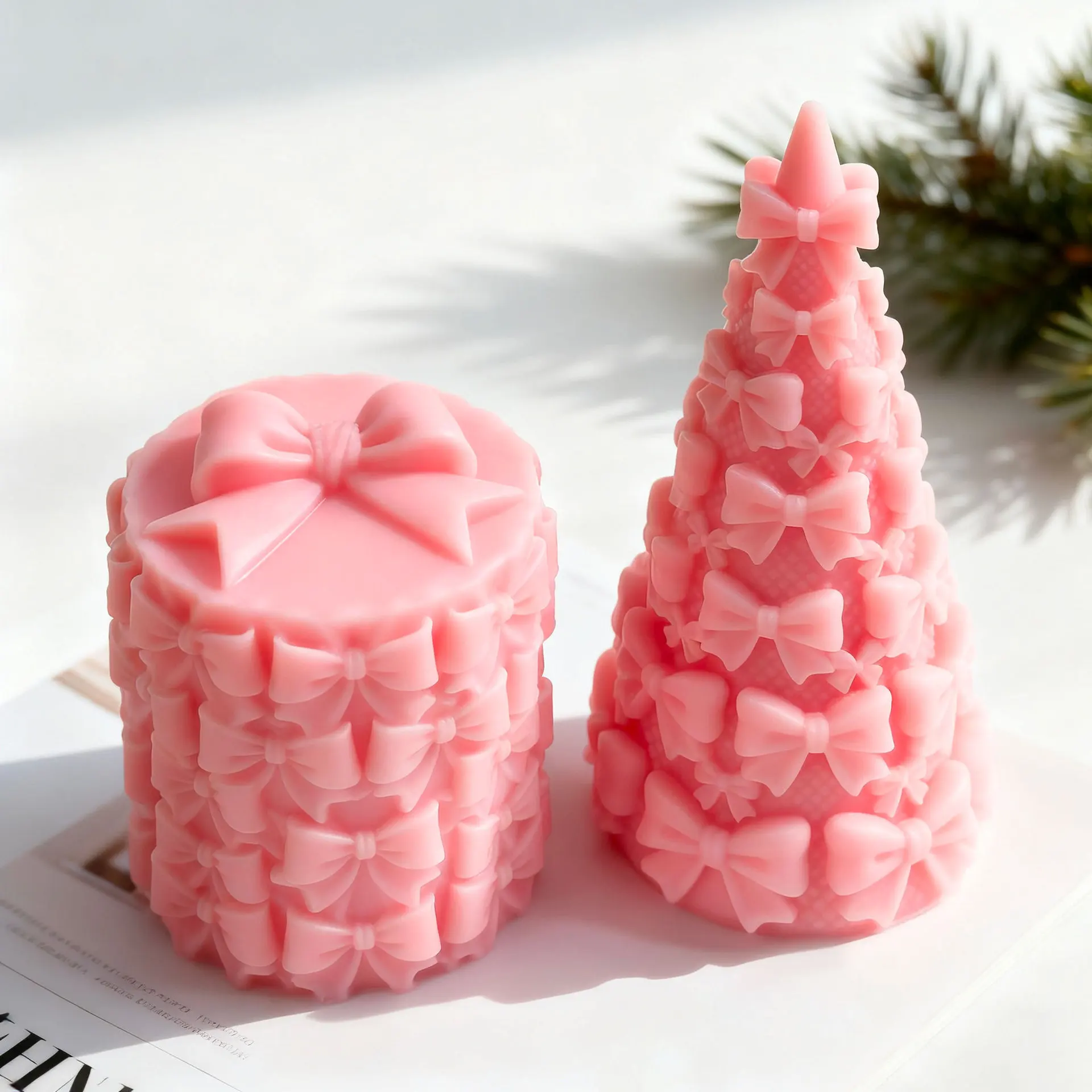 3D 나비 넥타이 크리스마스 트리 선물 상자 실리콘 몰 - Candle Supplies Tins 리뷰 및 가격