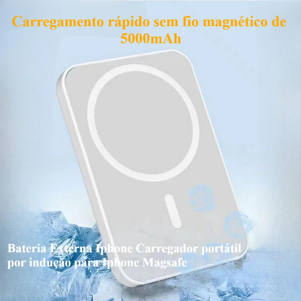 Carregador Portátil Powerbank Para iPhone 11/12 / 13 /14Pro Max Mini bateria externa Portátil Powerbank