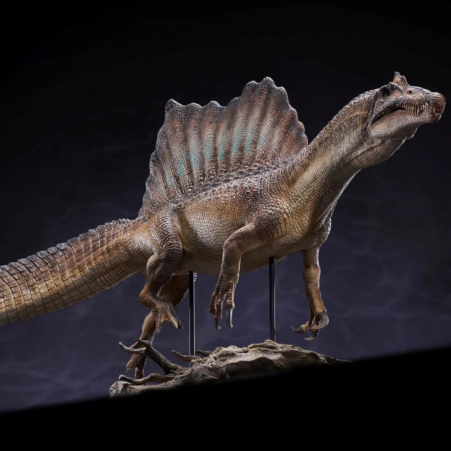 Wanlongtang Spinosaurus Dinosaur Statue 1/35 Scale Jurassic Realistic Dinosaur Model Collector Display Decoration