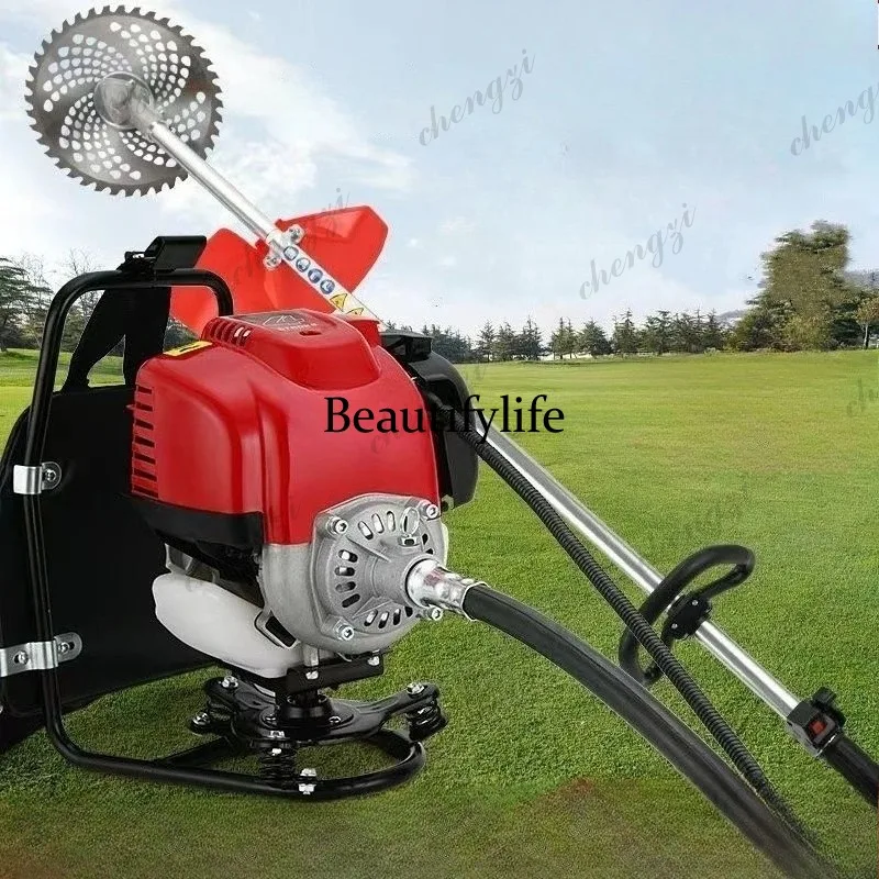 

ASMT high-power lawn mower four-stroke carrying household land reclamation weeding loose soil harvesting artifact