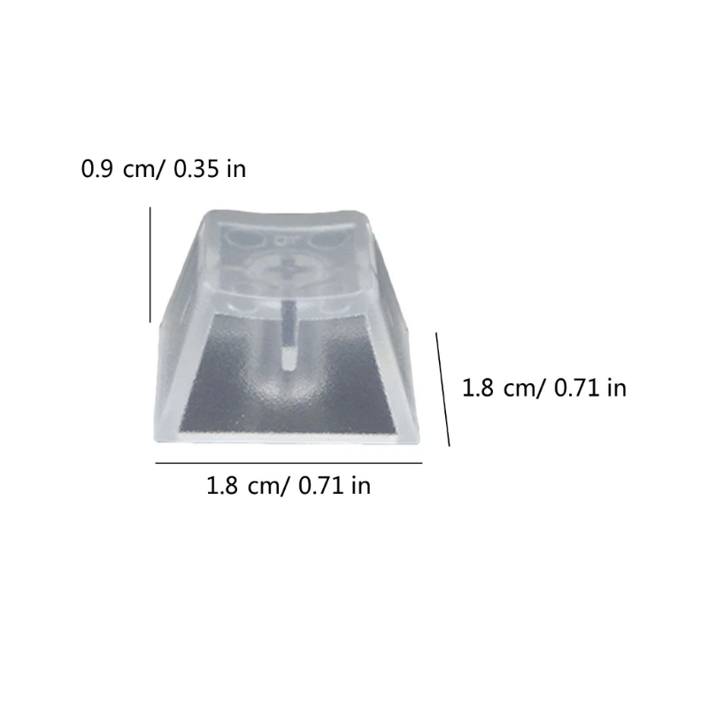 Прозрачный колпачок для клавиш высота, толстый набор клавишных колпачков из АБС-пластика с подсветкой, матовые пустые для
